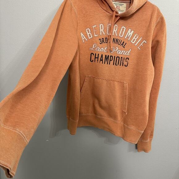 Vintage Y2K Abercrombie & Fitch Hoodie Faded Distressed Mens Unisex XL FAIR - Picture 4 of 12